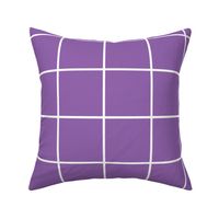 windowpane grid 4" amethyst purple reversed