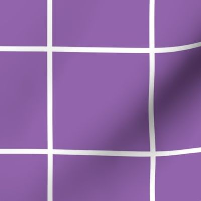 windowpane grid 4" amethyst purple reversed