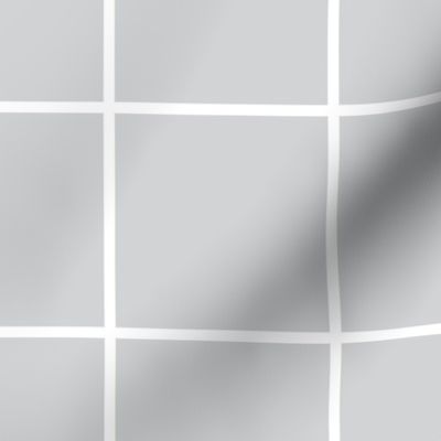 windowpane grid 4" light grey reversed