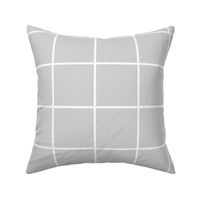 windowpane grid 4" light grey reversed