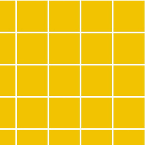 windowpane grid 4" mustard yellow reversed