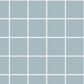 windowpane grid 4" slate blue reversed