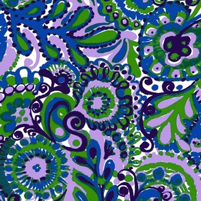 Holly Paisley, Blue Green Purple