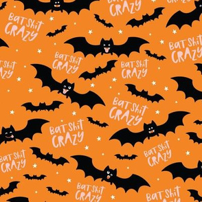 Bat Shit Crazy - Orange/Pink, Large Scale