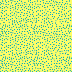 Teal Dots on Yellow 2021