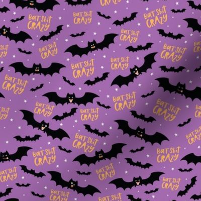 Bat Shit Crazy - Purple/Orange, Medium Scale