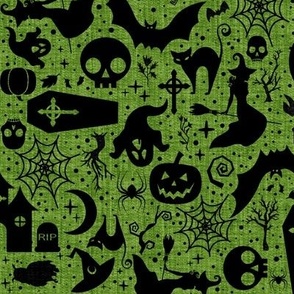 Halloween Night - green/black