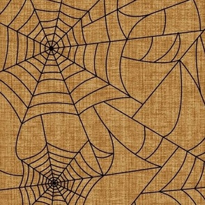 Spiderwebs- pumpkin/black