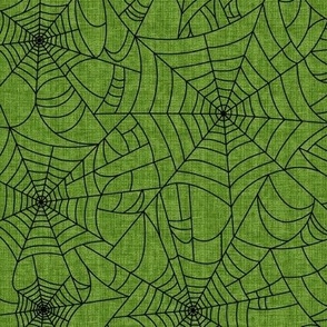 Spiderwebs- green/black