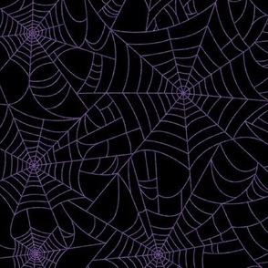 Spiderwebs- purple/black
