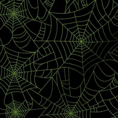 Spiderwebs- black/green