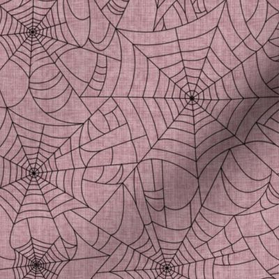Spiderwebs- mauve/black