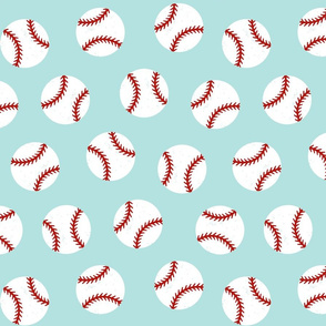 Baseball Dots - Red and White Large