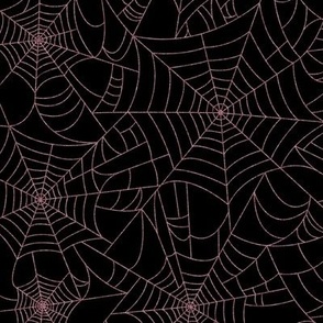 Spiderwebs- mauve/black