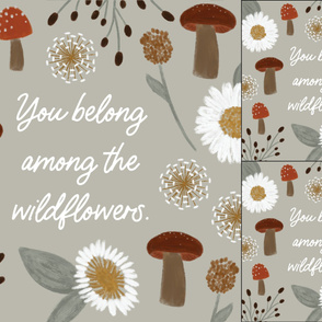 1 blanket + 2 loveys: you belong among the wildflowers // sage