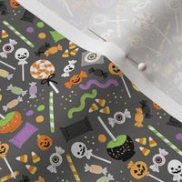 Halloween Candy - Gray, Small Scale