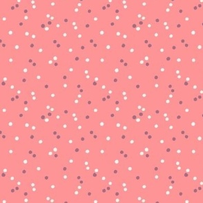 Polka Dots Asymmetrical Pink