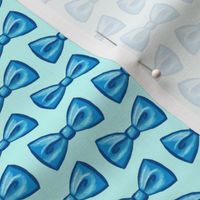 Blue Bow Tie pale blue sfmicropupprints