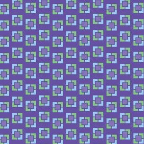 Geometric Squares on Purple_Small Scale