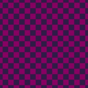 Checker Pattern - Rich Plum and Deep Violet