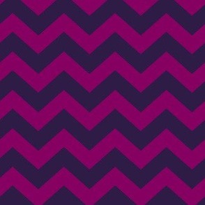 Chevron Pattern - Rich Plum and Deep Violet