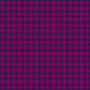 Small Gingham Pattern - Rich Plum and Deep Violet