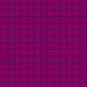 Grid Pattern - Rich Plum and Deep Violet