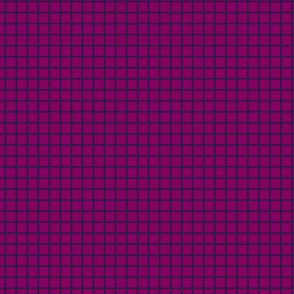 Small Grid Pattern - Rich Plum and Deep Violet