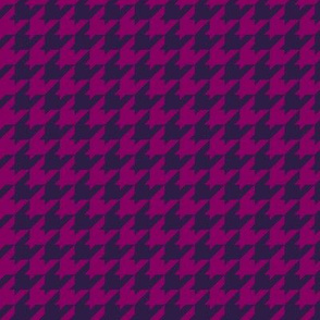 Houndstooth Pattern - Rich Plum and Deep Violet