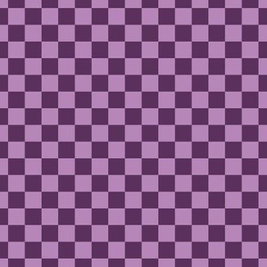 Checker Pattern - Plum and Dusty Lilac