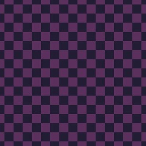 Checker Pattern - Plum and Elderberry