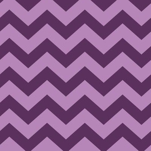 Chevron Pattern - Plum and Dusty Lilac