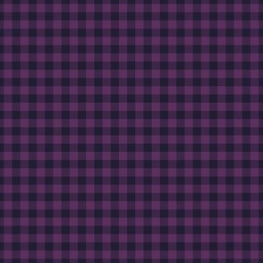 Small Gingham Pattern - Plum and Elderberry