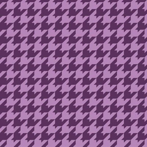 Houndstooth Pattern - Plum and Dusty Lilac