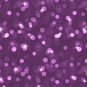 Sparkle Bokeh Pattern - Plum Color