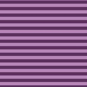 Horizontal Bengal Stripe Pattern - Plum and Dusty Lilac