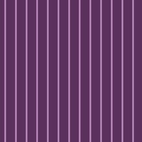 Vertical Pin Stripe Pattern - Plum and Dusty Lilac