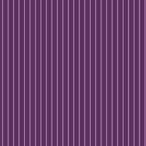 Small Vertical Pin Stripe Pattern - Plum and Dusty Lilac