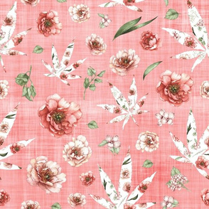 pink weed pink linen
