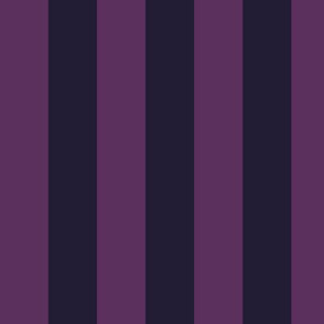 Large Vertical Awning Stripe Pattern - Plum and Elderberry