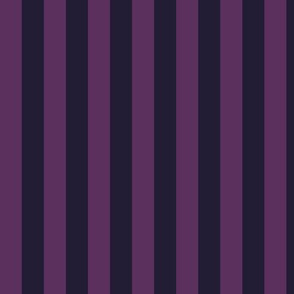 Vertical Awning Stripe Pattern - Plum and Elderberry