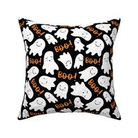 Cute Lil Ghosts - Black and Orange, Large Scale