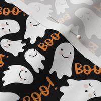 Cute Lil Ghosts - Black and Orange, Medium Scale