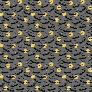 Halloween Bats - Gray, Tiny Scale
