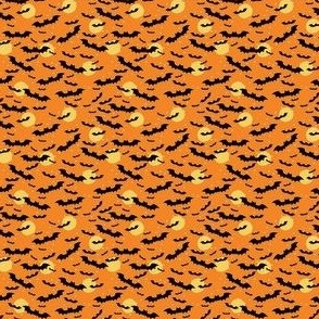 Halloween Bats - Orange, Tiny Scale