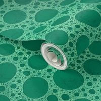 bone micrograph in green