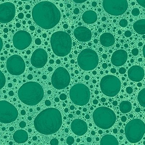 bone micrograph in green