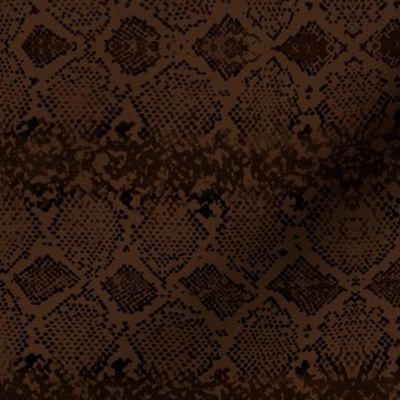 Snake skin abstract boho texture animal skin wild jungle design chocolate brown black