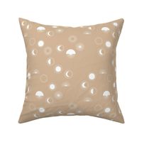 Sunrise sunshine and moon phase designs happy day design soft beige sand caramel white 