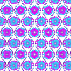 Flower Pattern: Daisy Chain: Peacock